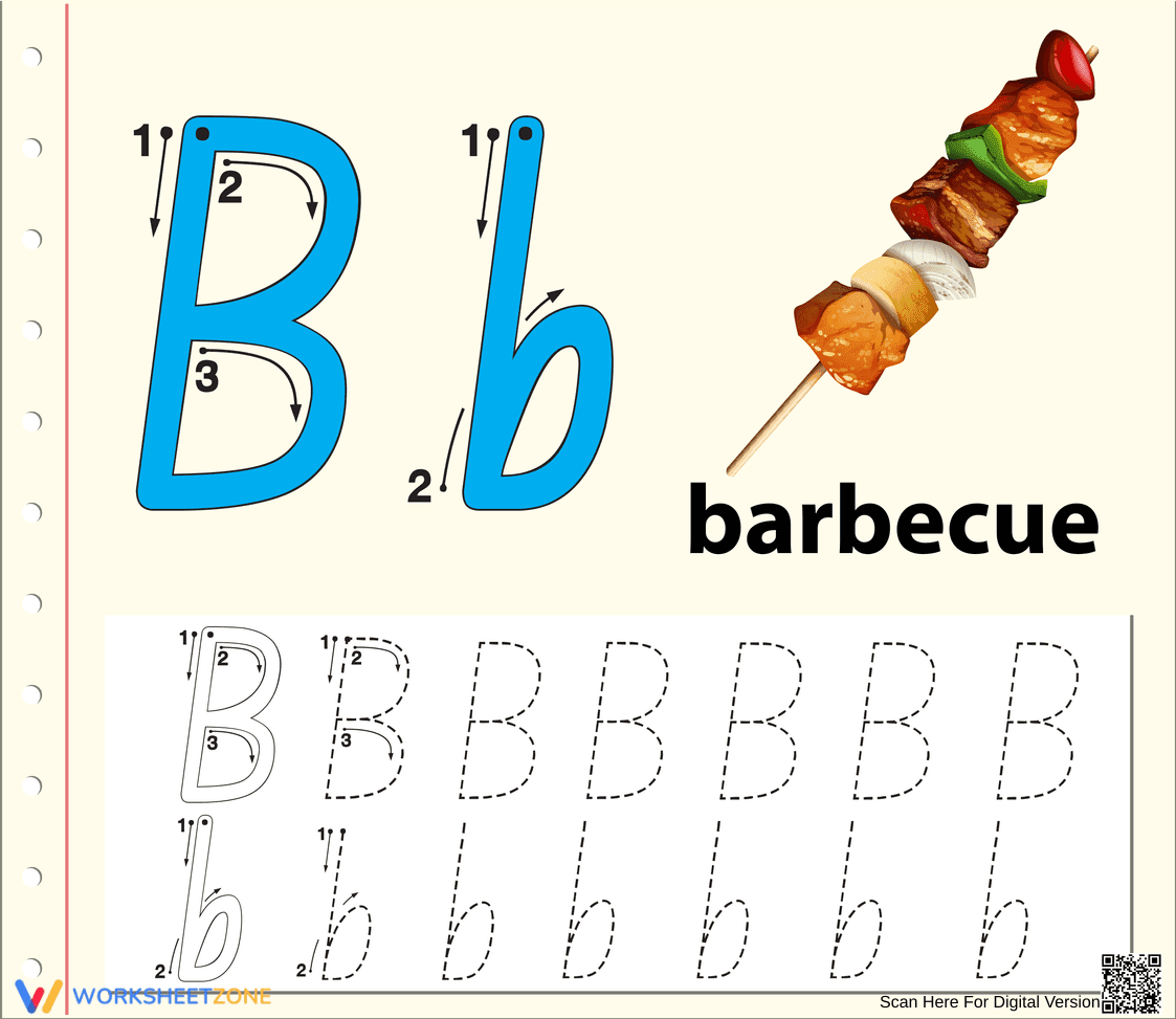B is for Barbecue: A Fun Letter B Lesson - Page 1