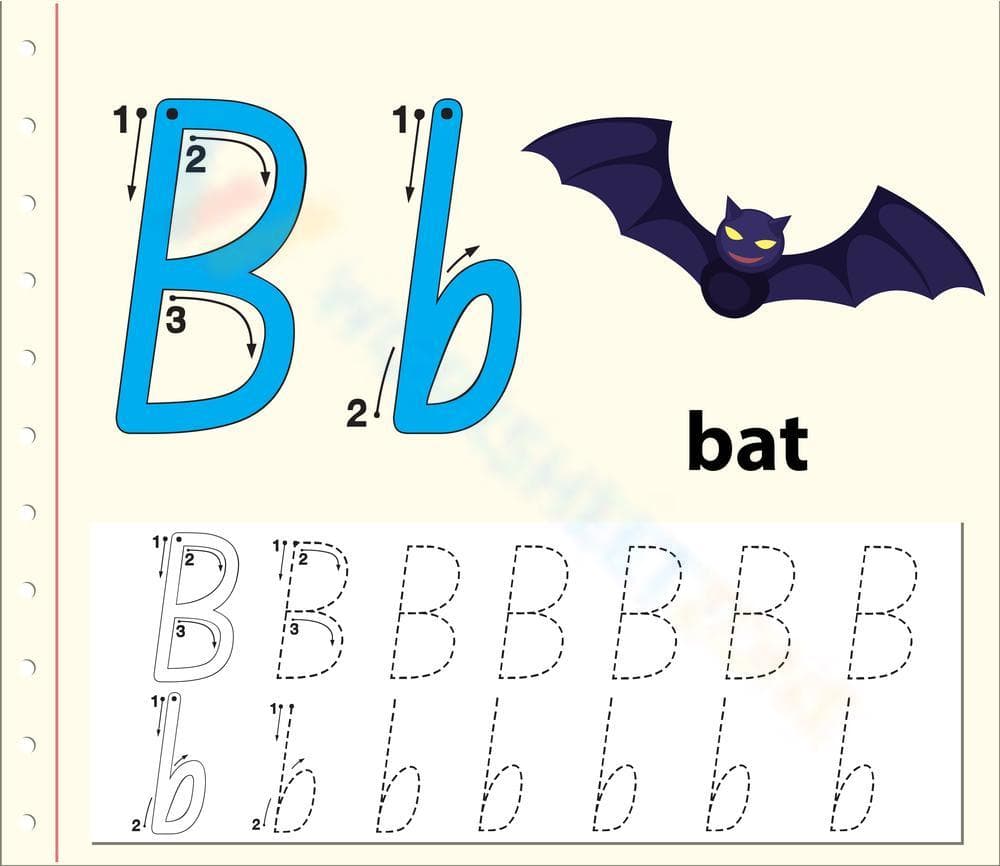 Letter B Writing Practice | Grade 1 Printable Guide - Page 1