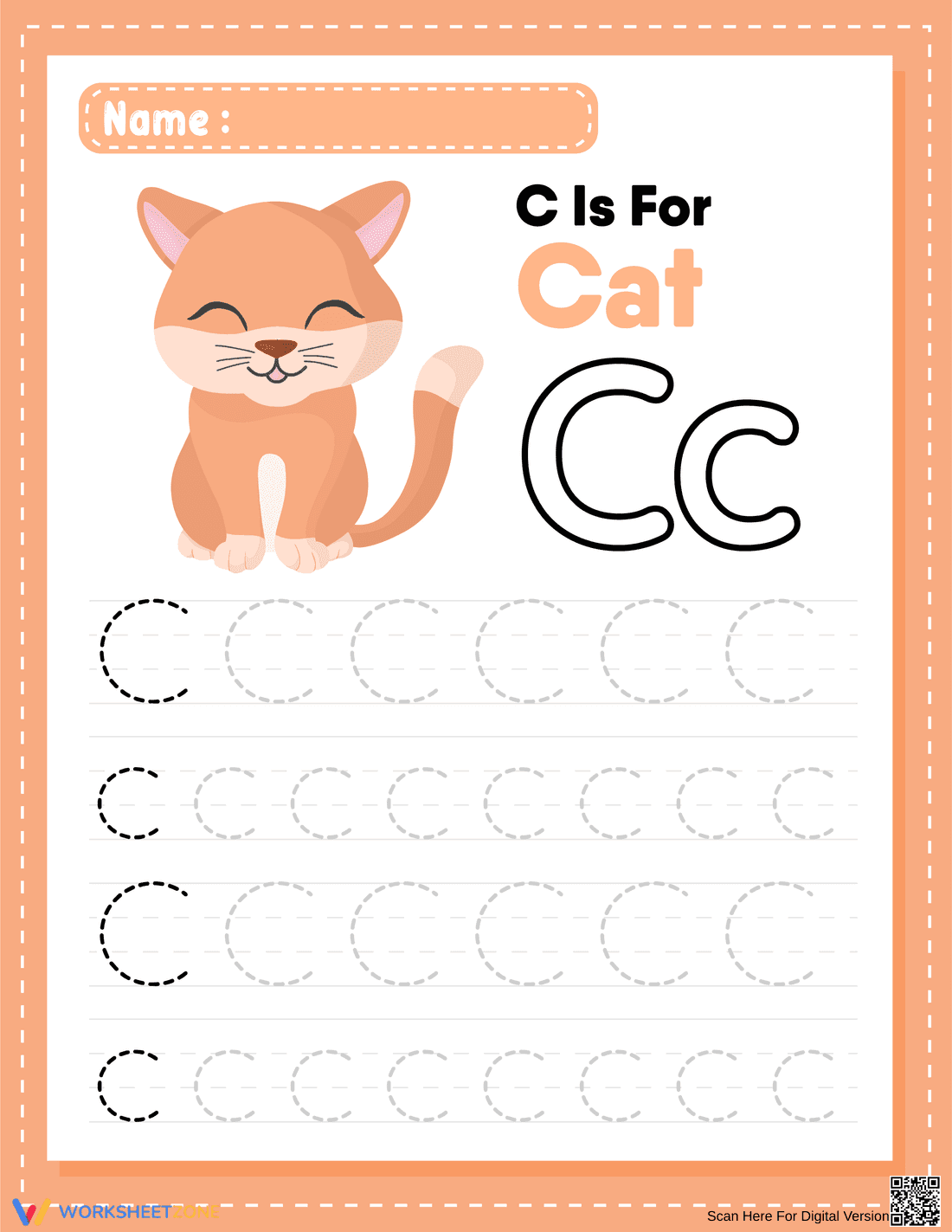 'C' is for Cat: Learn with Fun - Page 1