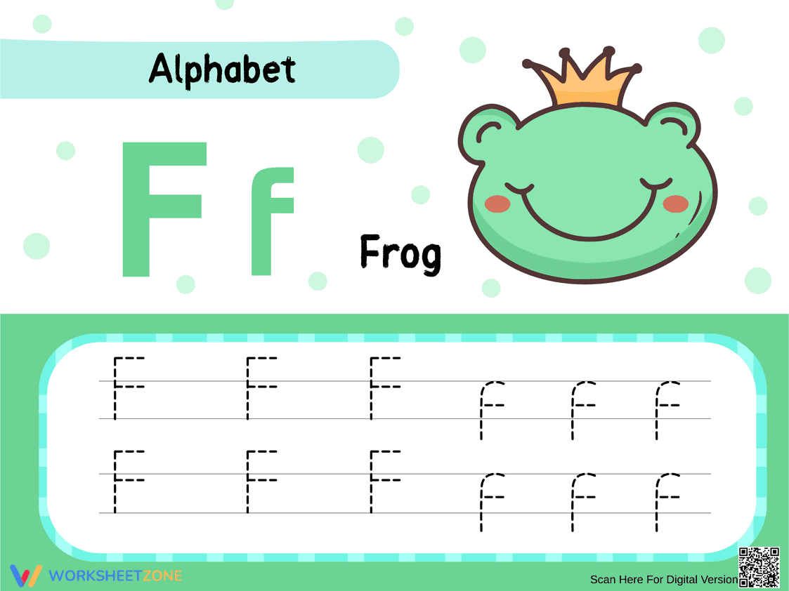 Letter F Tracing: Fun Handwriting Practice - Page 1