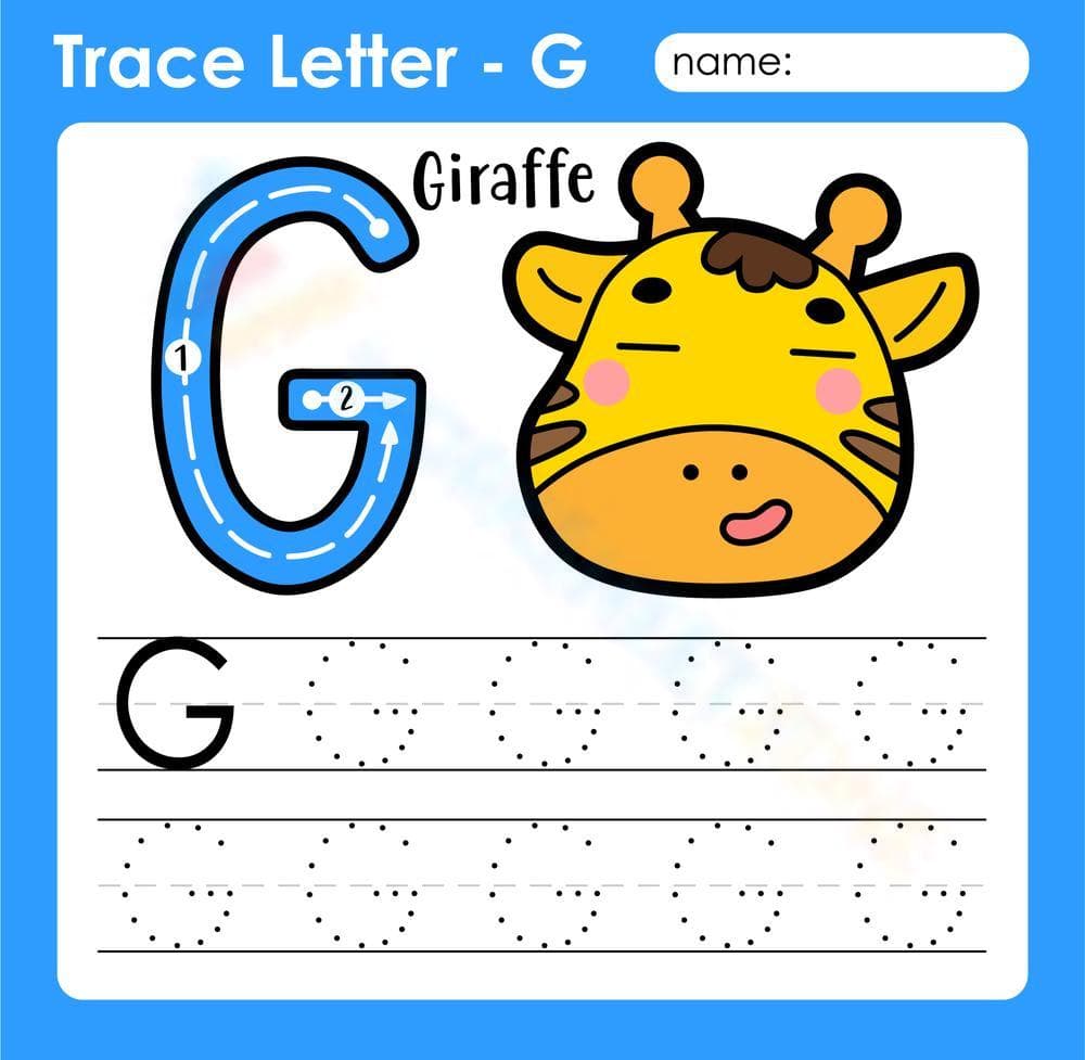 Trace Letter G Worksheet | Essential Kindergarten Practice - Page 1