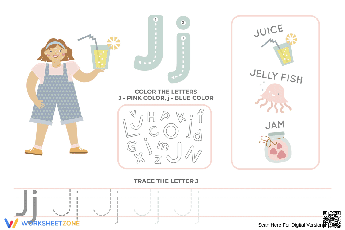 Fun Activities for Learning Letter J - Page 1