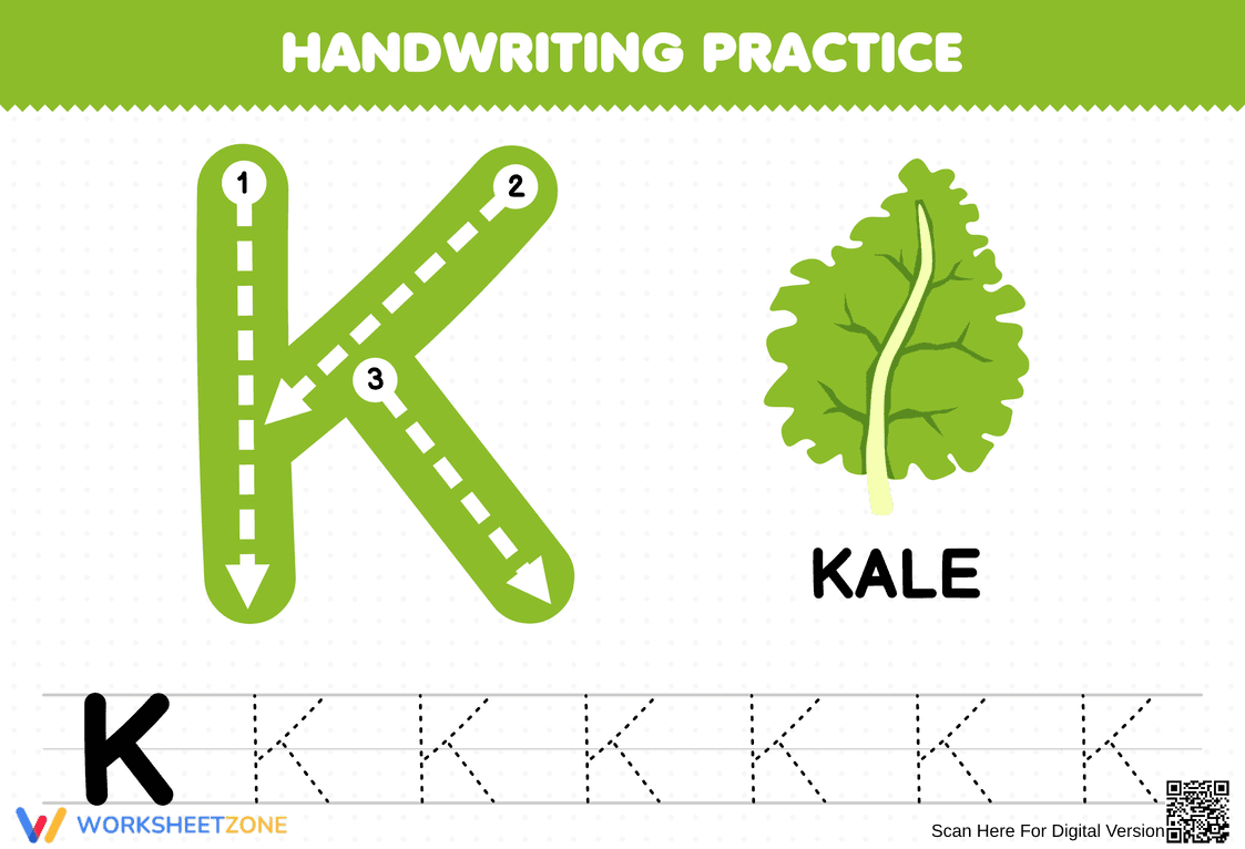 Handwriting Practice: Mastering the Letter K - Page 1