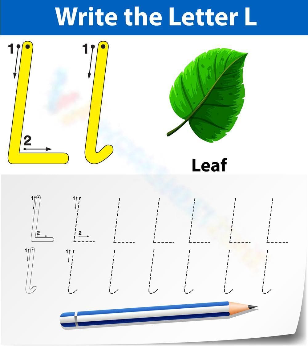 Essential Letter L Tracing Worksheet | Grade K-1 - Page 1