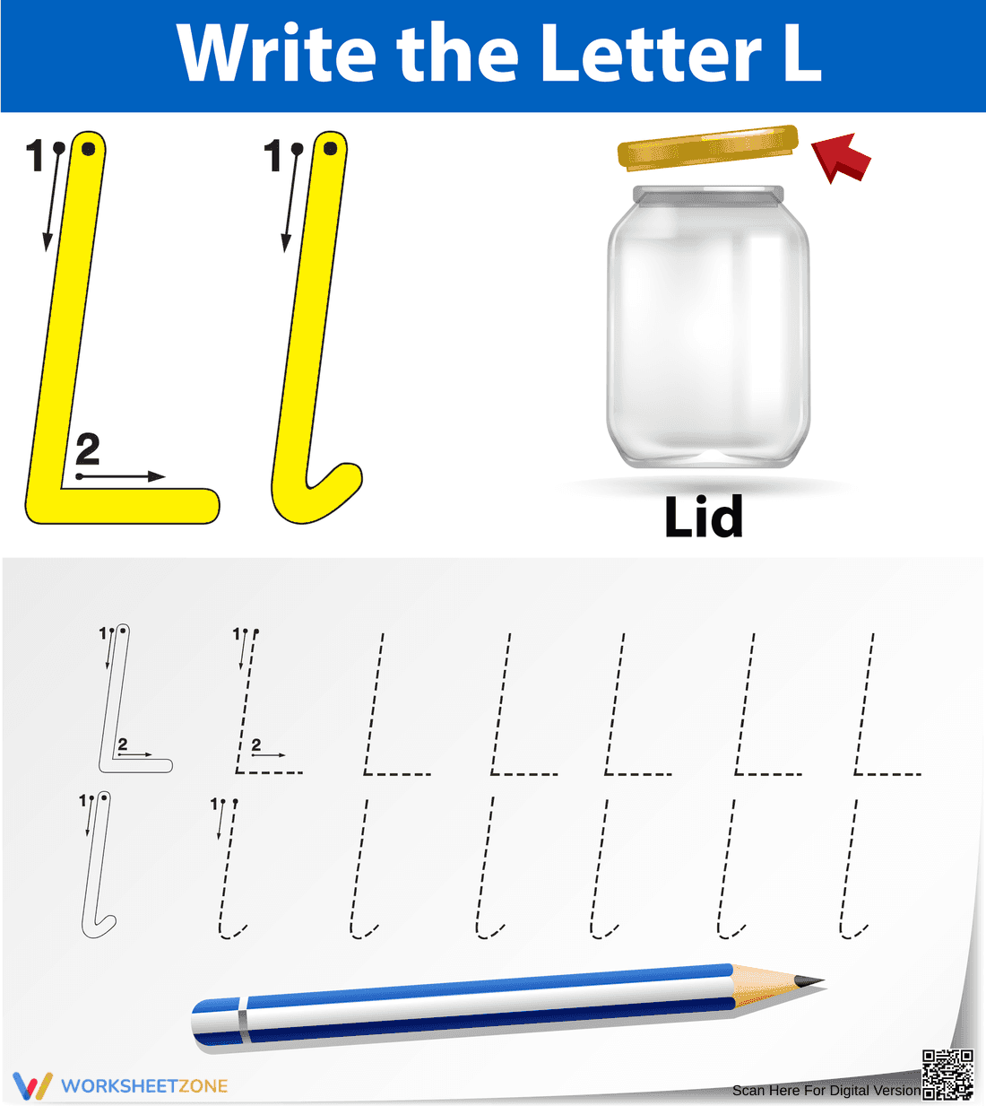 L is for Lid: Understanding Initial Sounds - Page 1