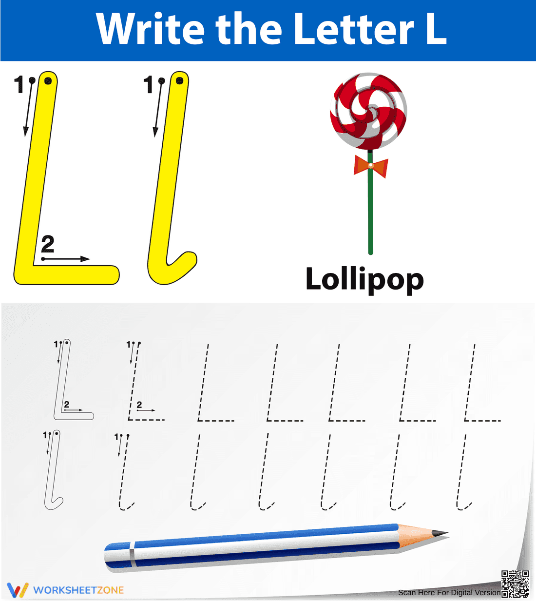 L is for Lollipop: Sweet Alphabet Learning - Page 1