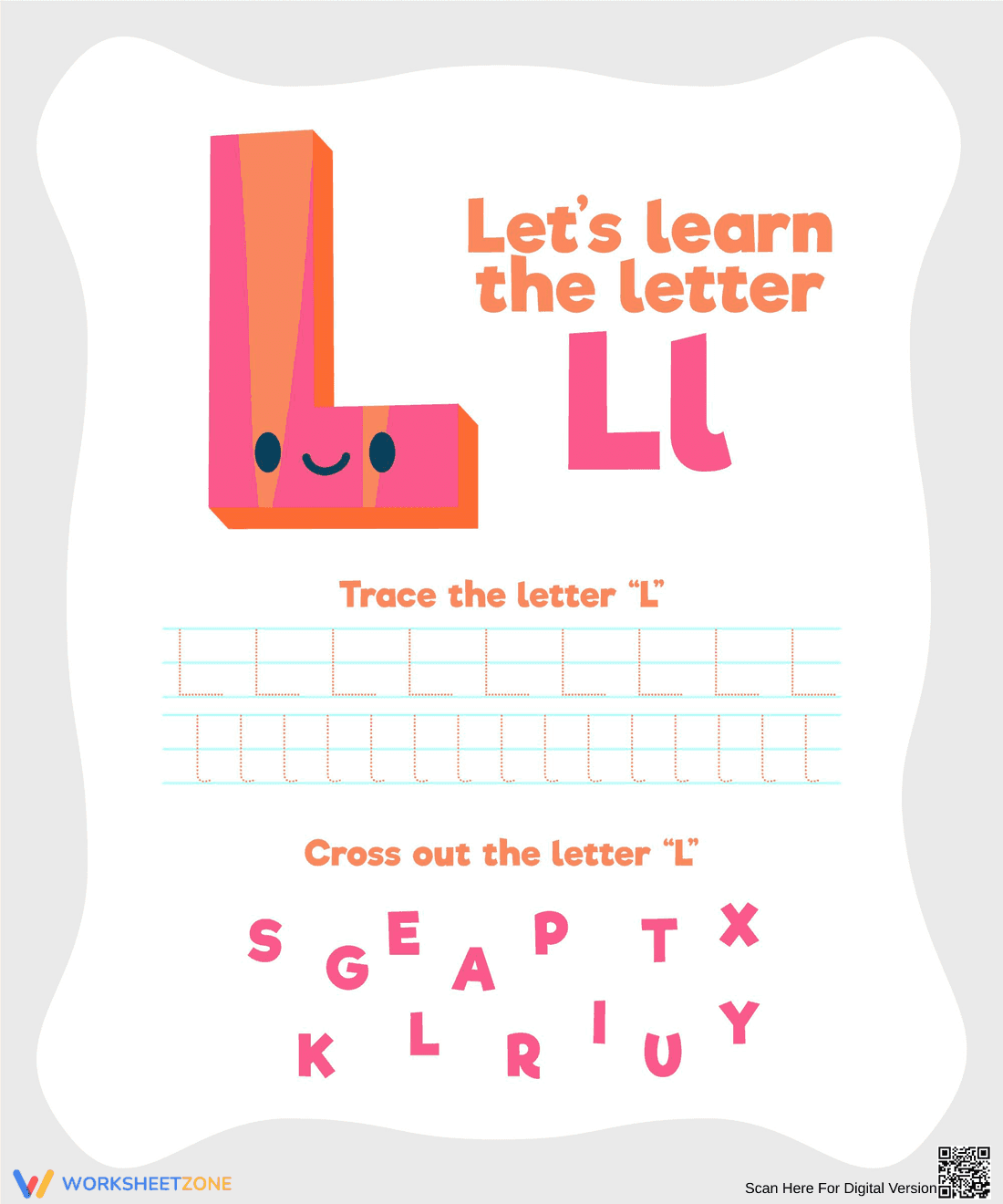 Learn the Letter L: Activity Worksheet - Page 1