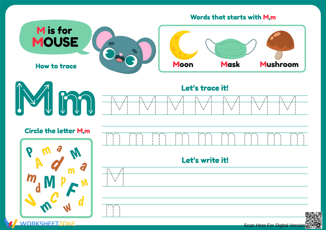How to Trace Letter M: A Beginner's Guide - Page 1