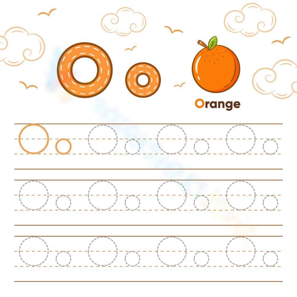 Practice Letter O Tracing - Page 1