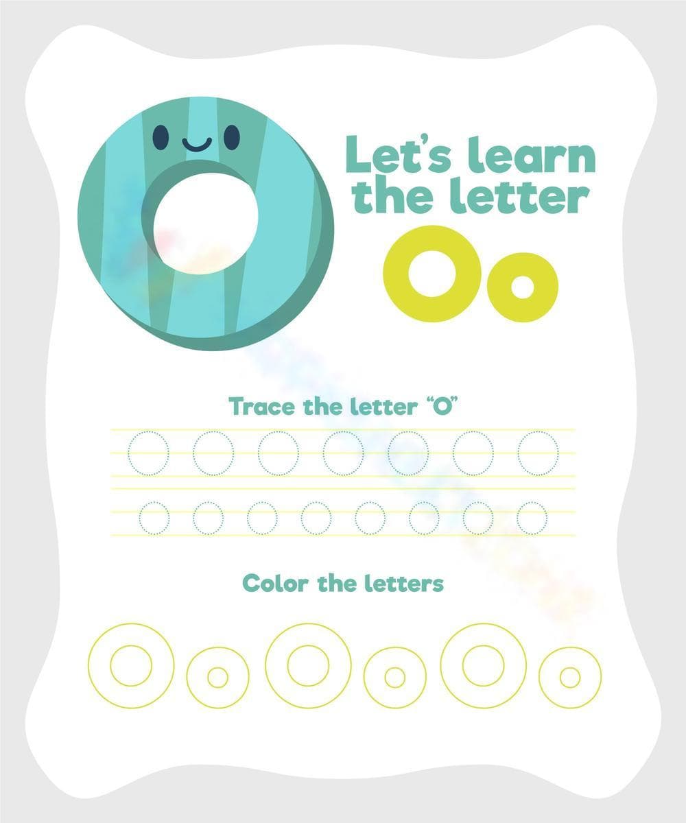 Learning the Letter OO Worksheet - Page 1