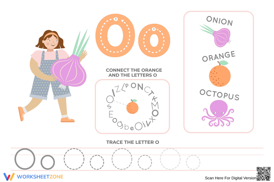 Find and Trace Letter O - Page 1