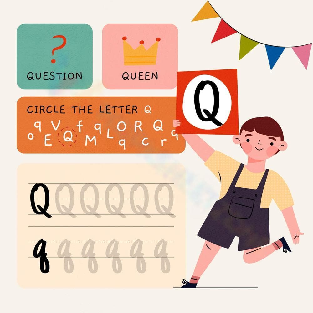 Learning the Letter Q Worksheet - Page 1
