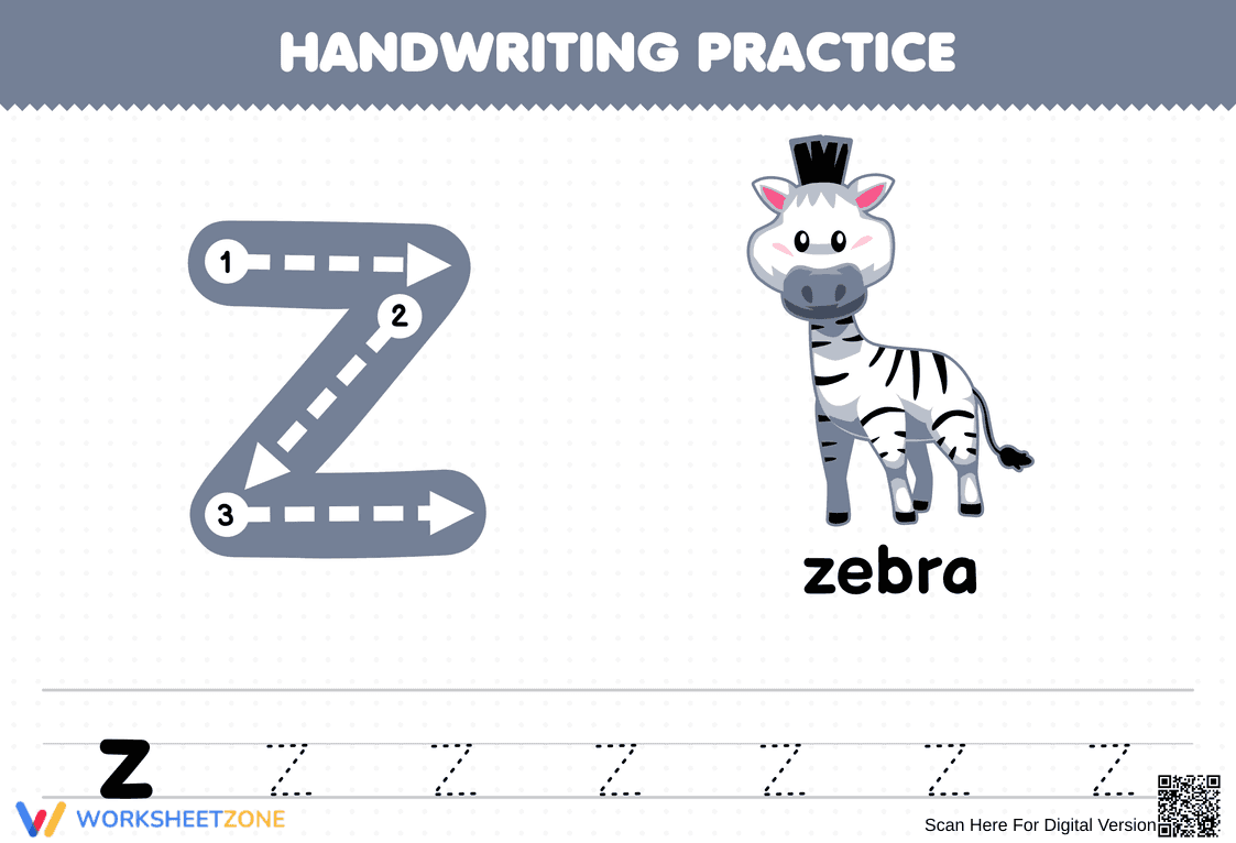 Handwriting Practice: Mastering the Letter Z - Page 1