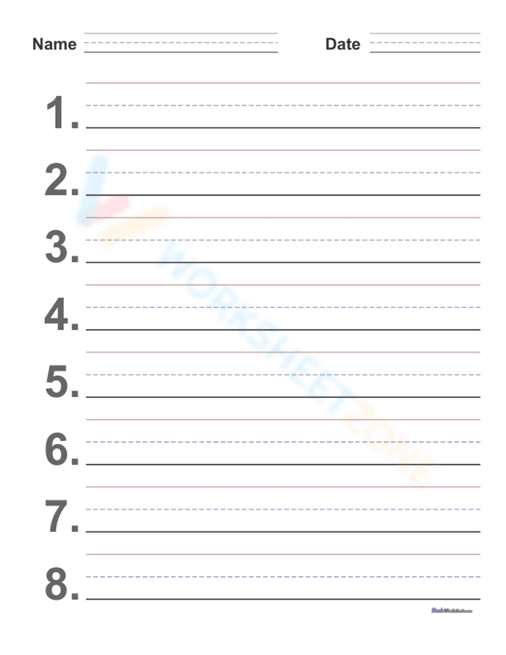 Handwriting Practice: Improve Skills with Blank Paper - Page 1