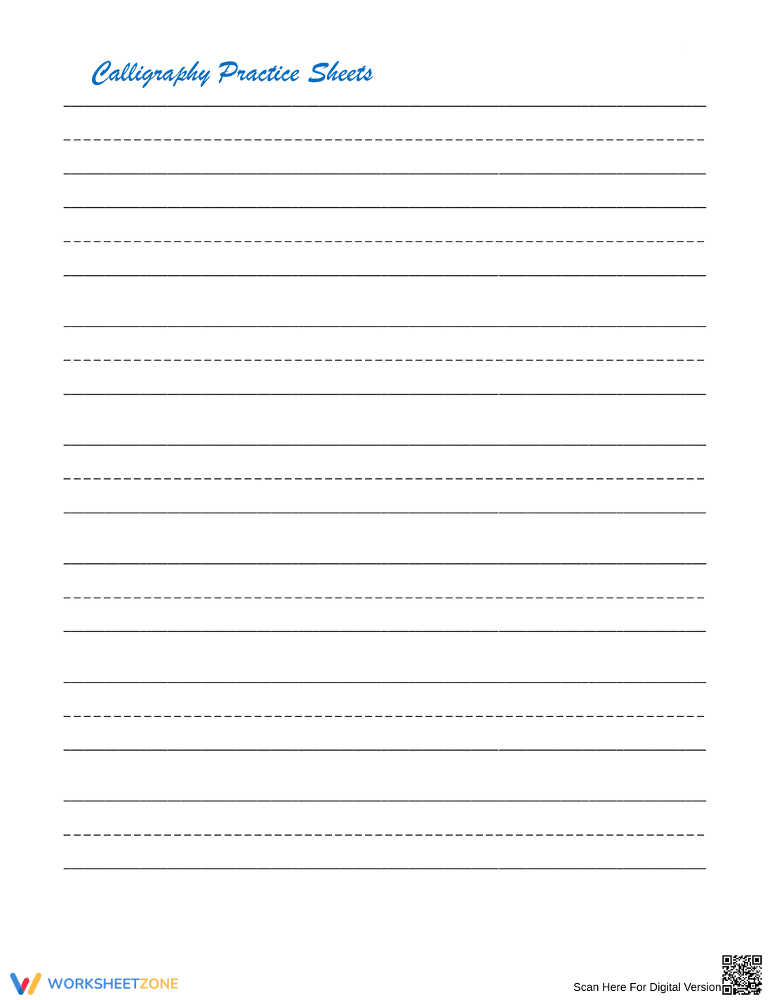 Modern Calligraphy: Basic Strokes and Alphabet - Page 1