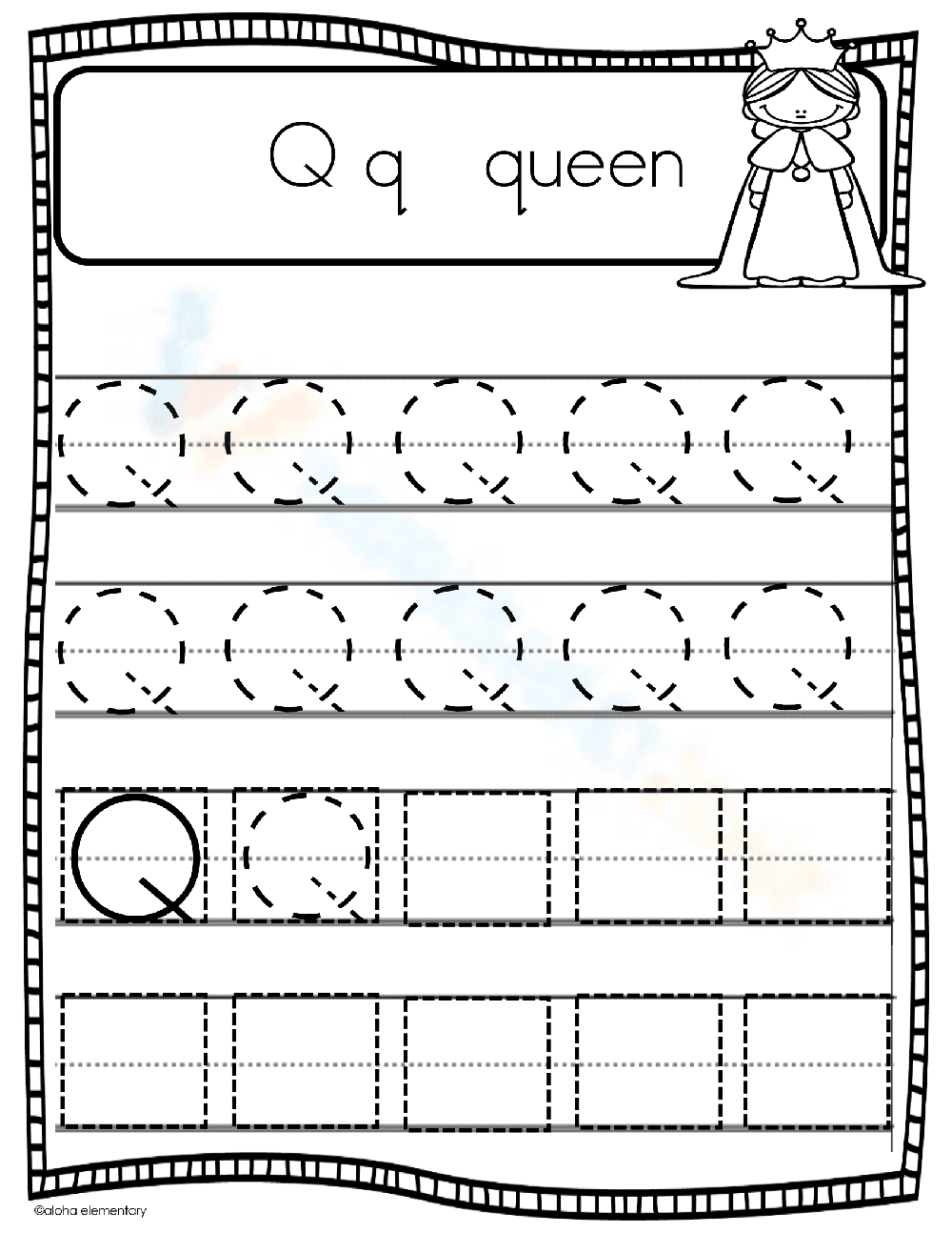 Explore the Letter Q: Alphabet Worksheet for Children - Page 1