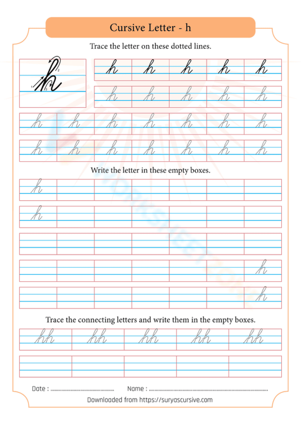 Learn the Letter H: A Fun Alphabet Worksheet - Page 1