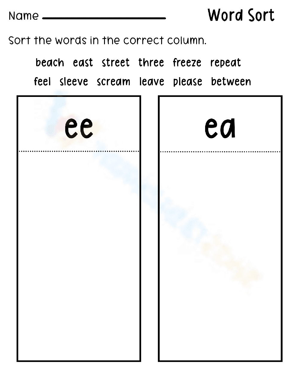 Vowel Teams Practice for Improved Reading - Page 1