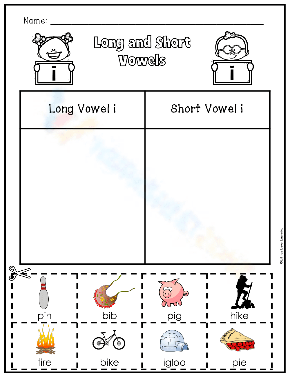 Match the Vowel Sounds for Phonics Practice - Page 1