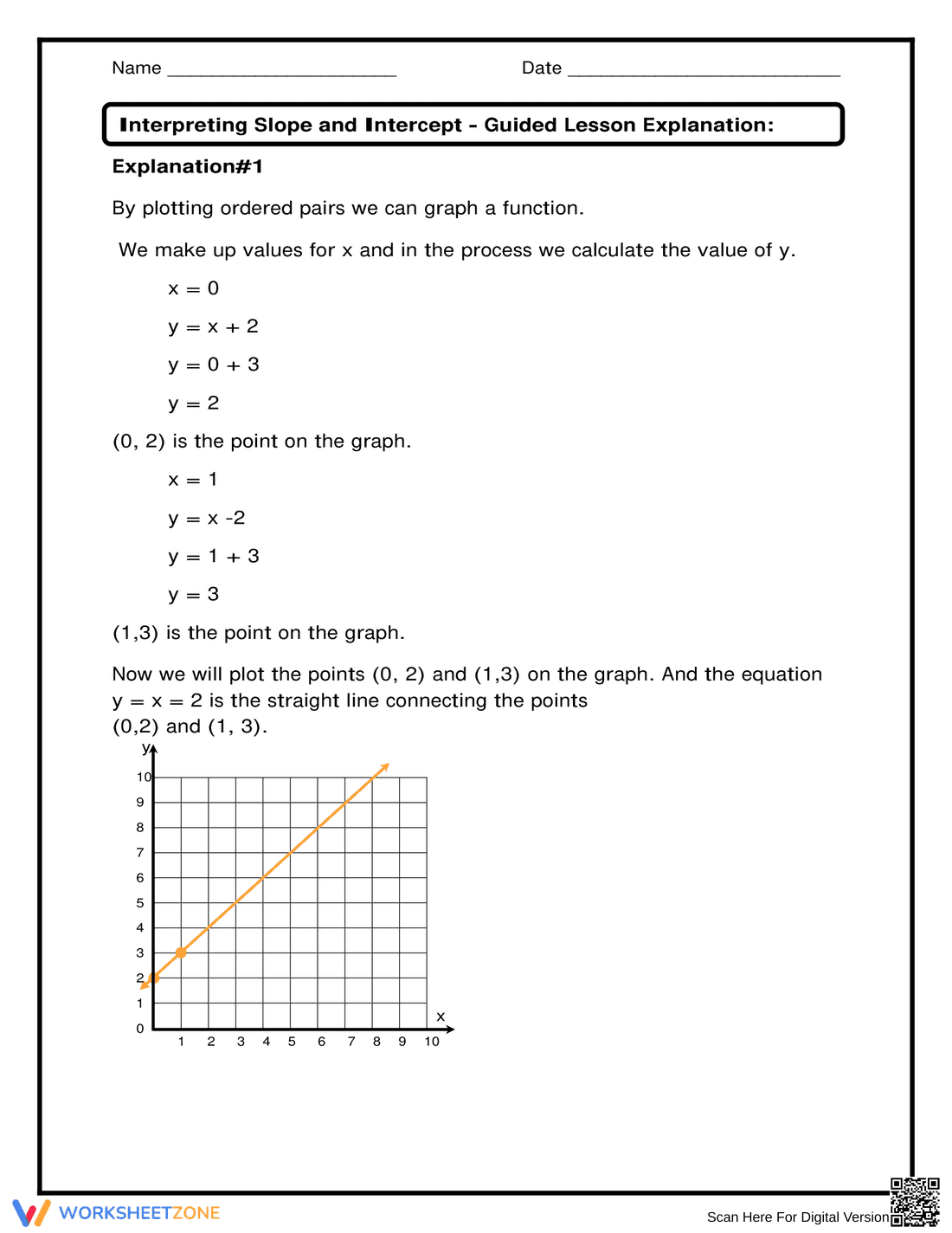 Interpreting Slope and Intercept - Page 1