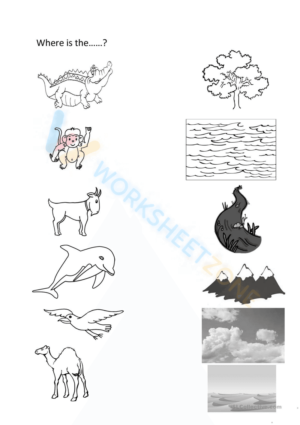 Learn About Animal Habitats - Page 1