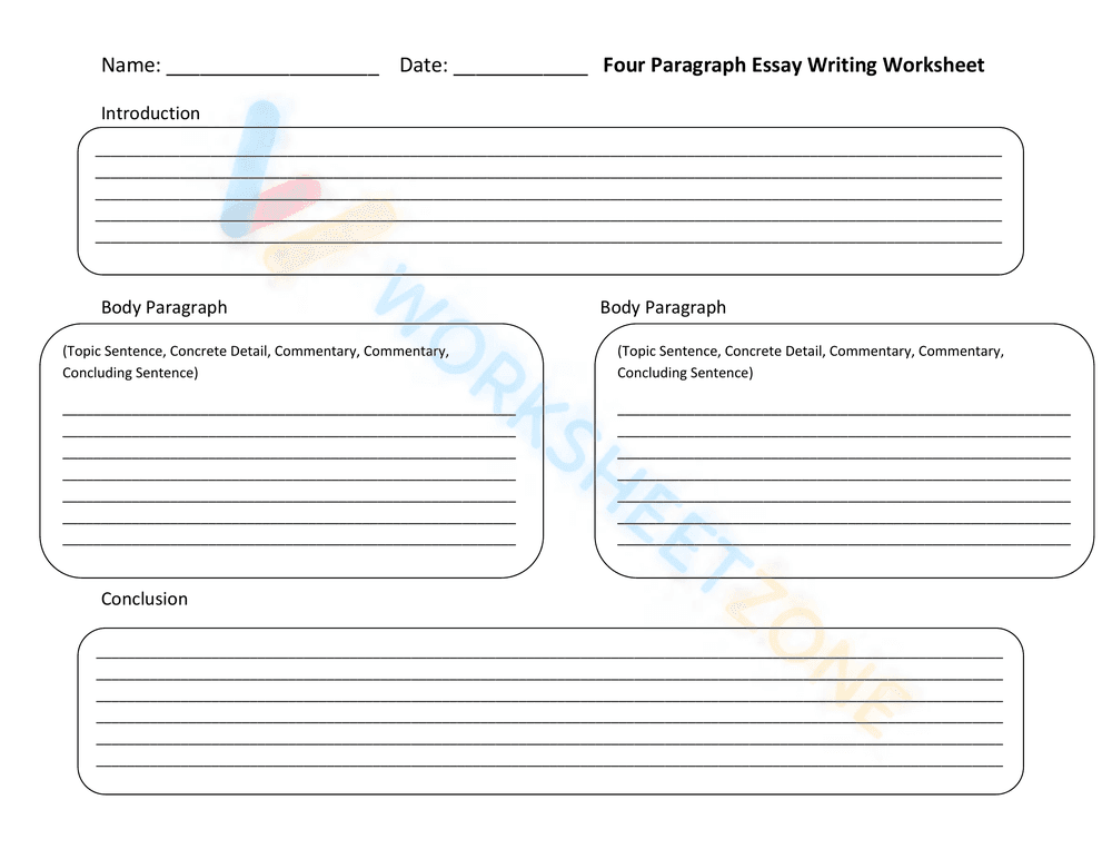 essay worksheets 7 - Page 1
