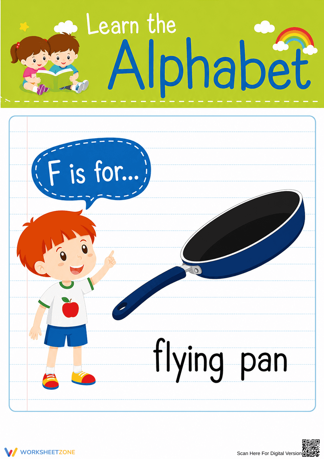 Printable Letter F Sound Worksheet | Grade K ELA - Page 1