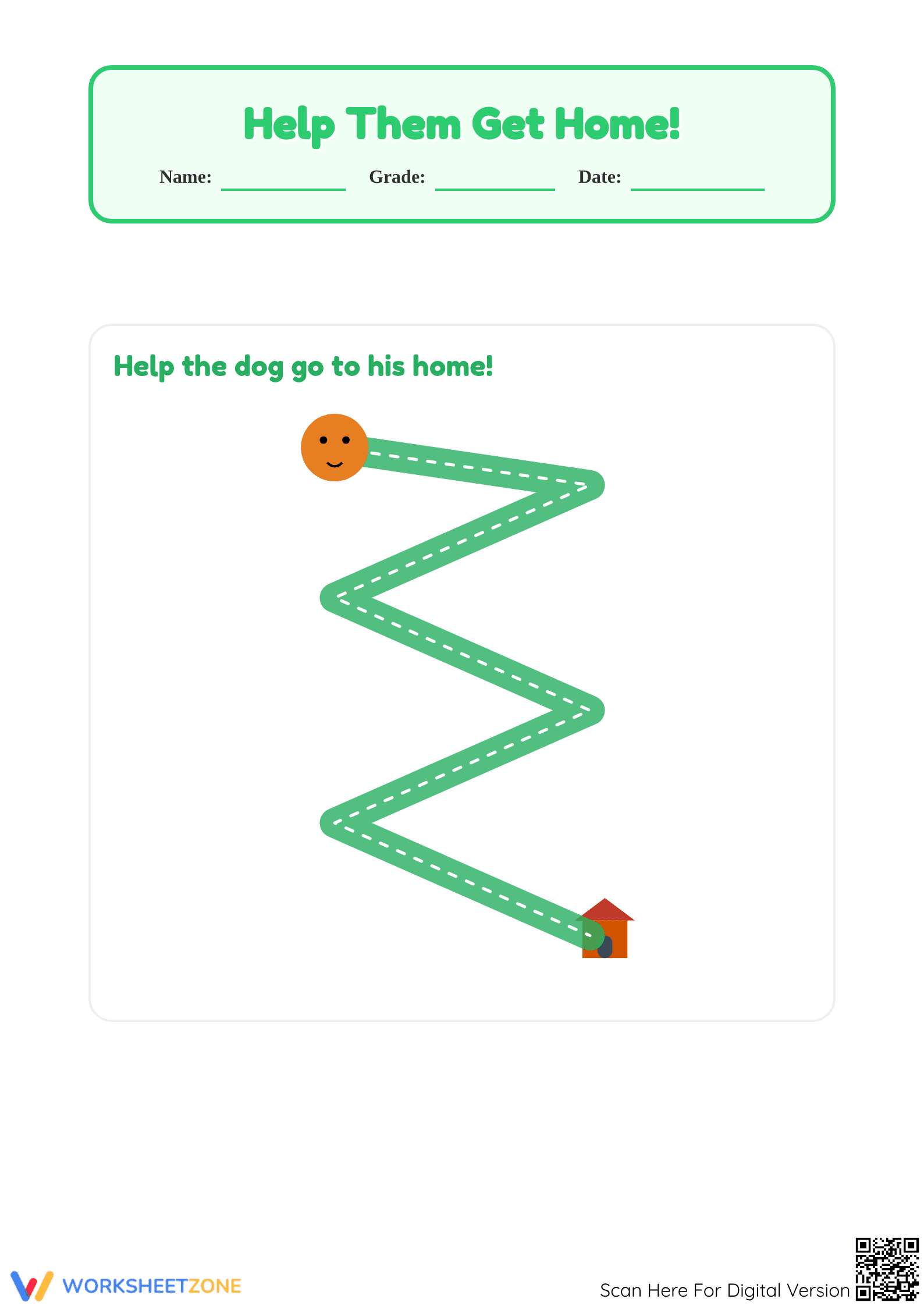 Essential Pencil Control Tracing Worksheet | Grade K - Page 1