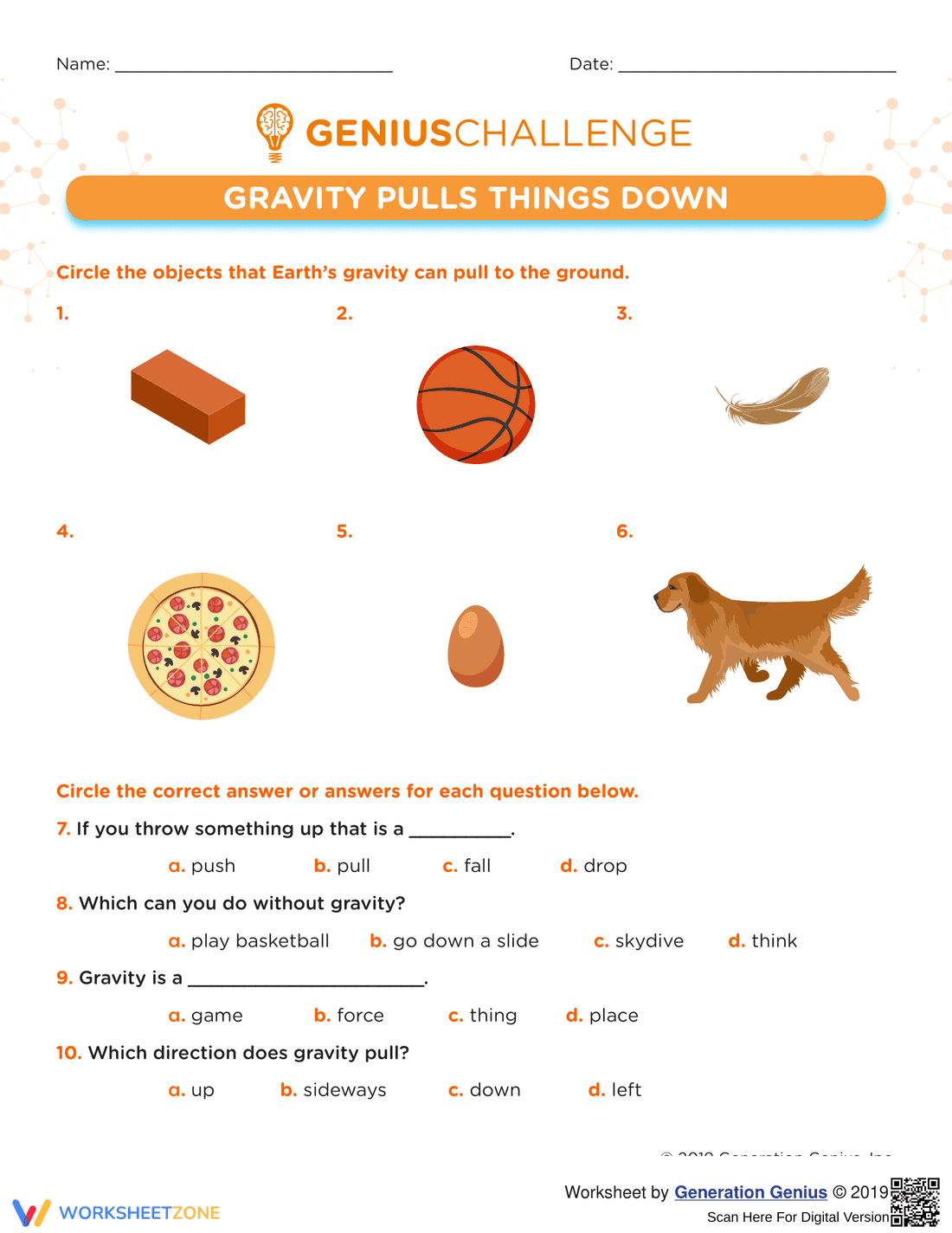 Gravity Pulls Things Down | Essential Grade 5 Science - Page 1