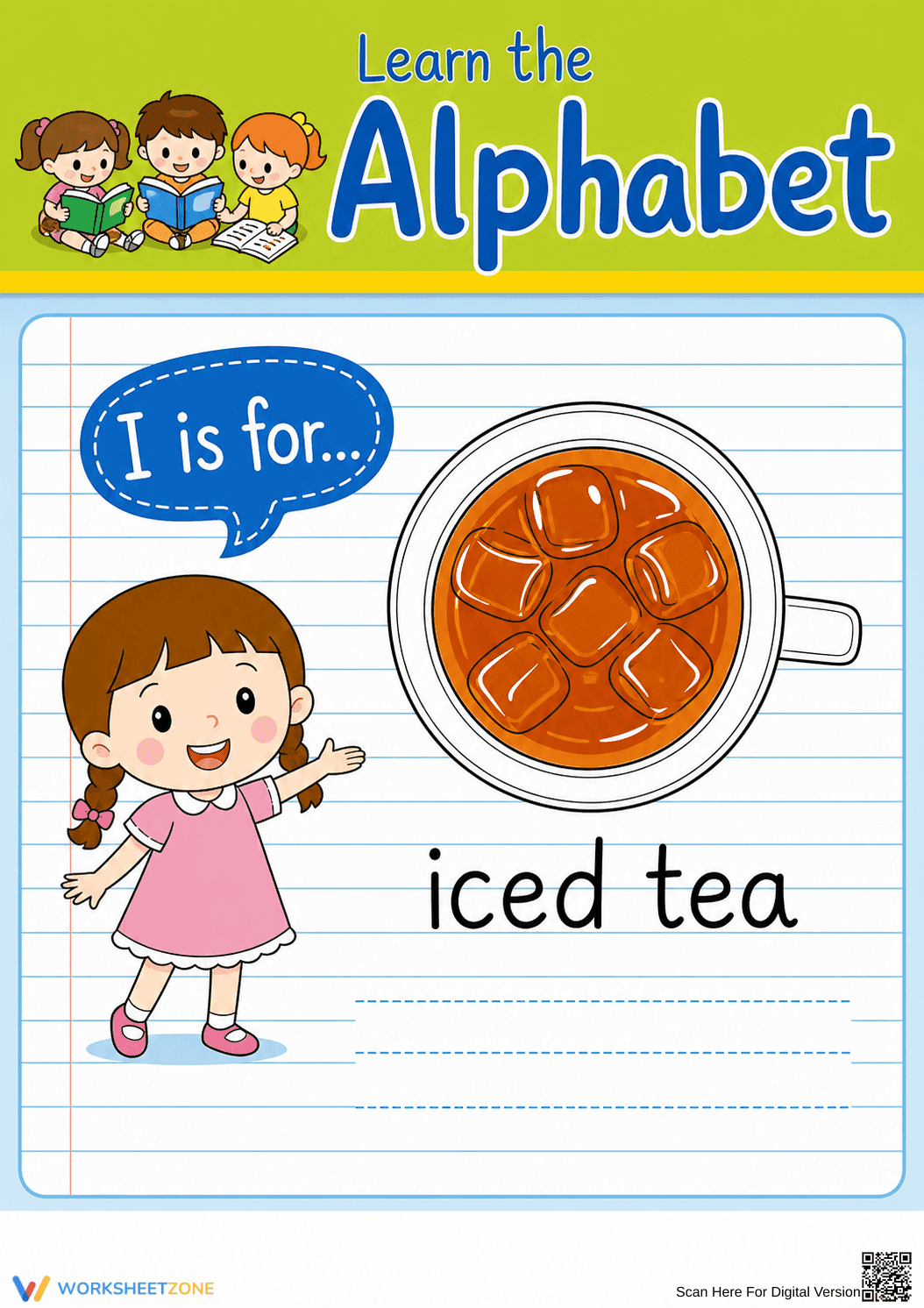 Printable Letter I Beginning Sound Worksheet | Grade K - Page 1