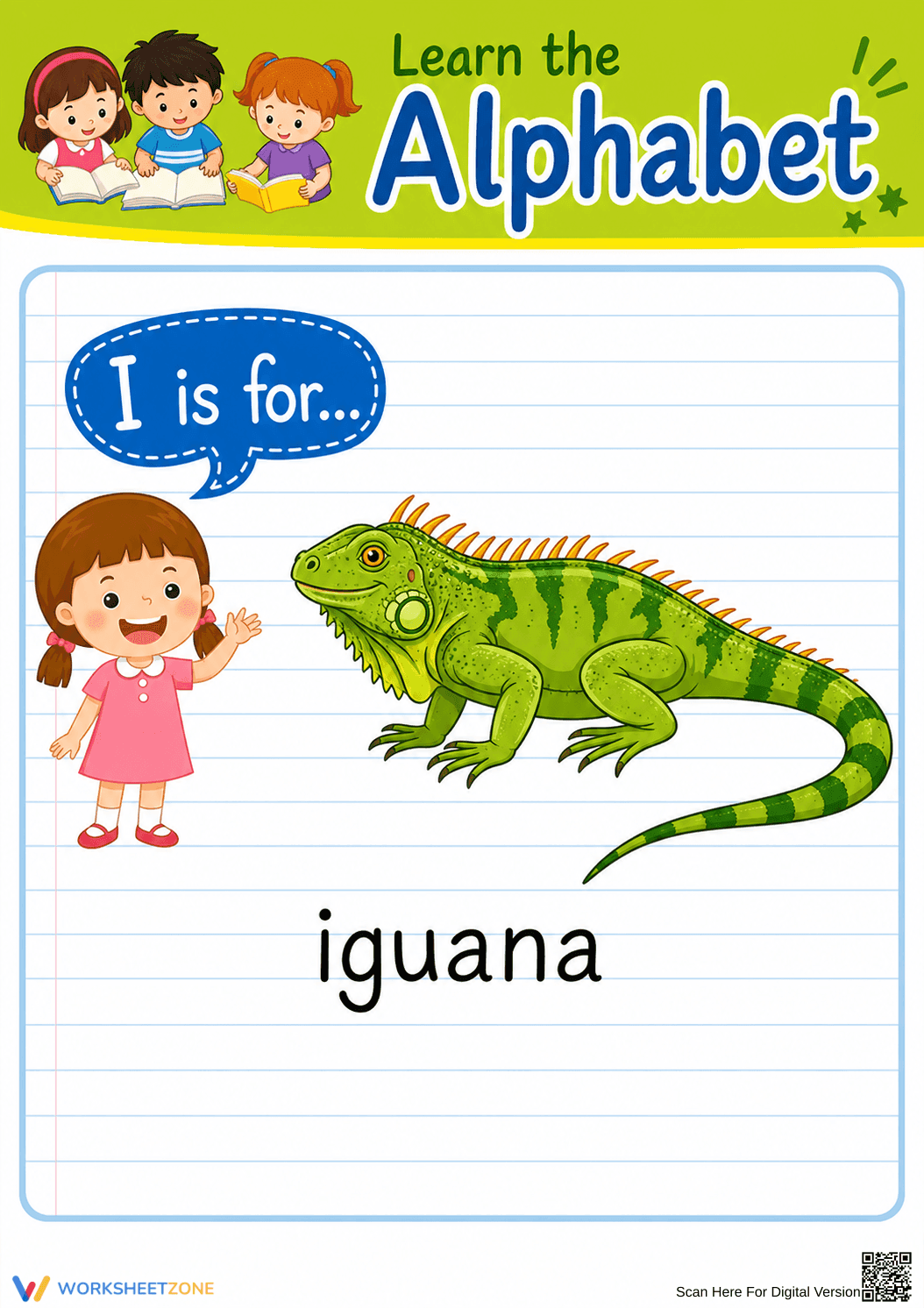 Printable Letter I Beginning Sound Worksheet | Grade K - Page 1
