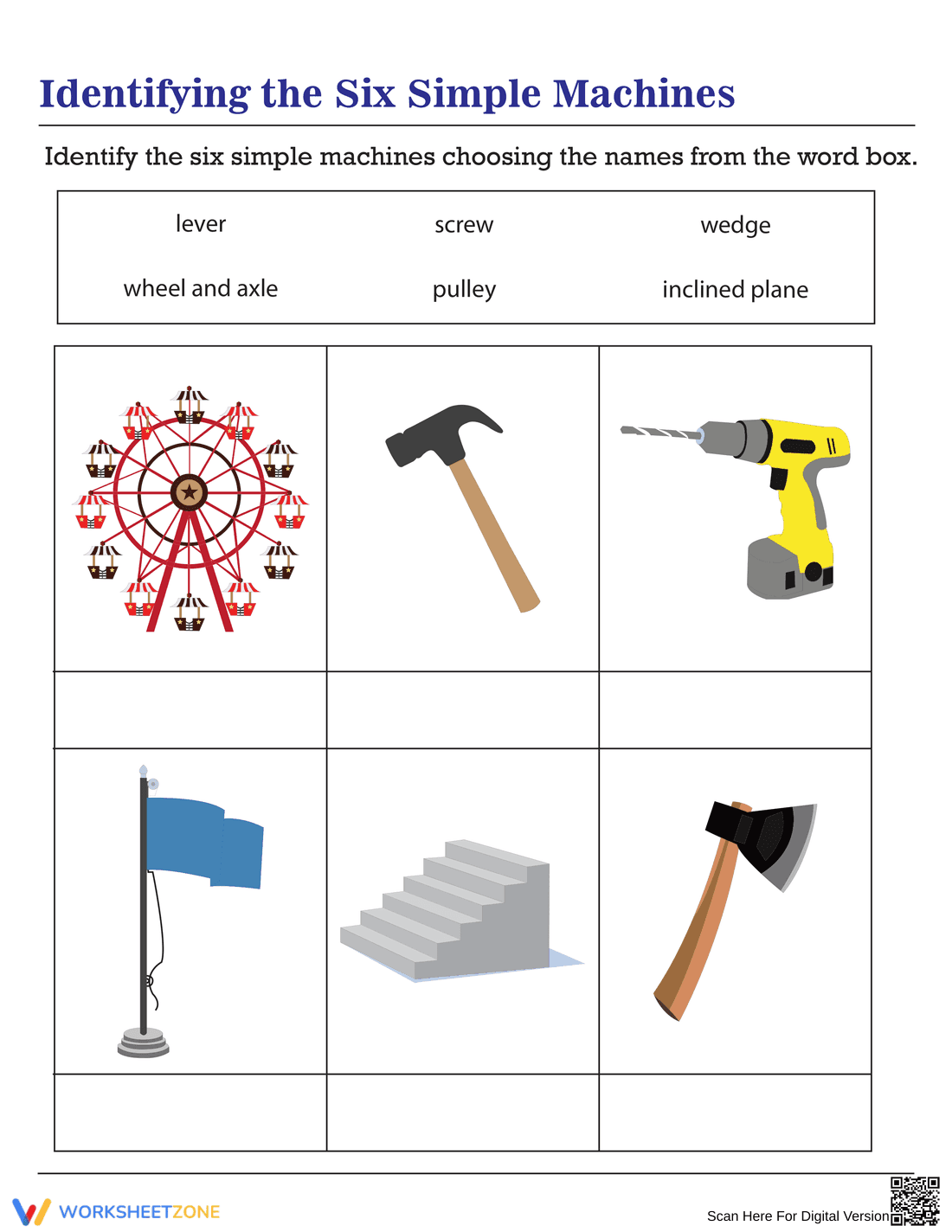 Identifying the Six Simple Machines | Grade 3 Essential - Page 1