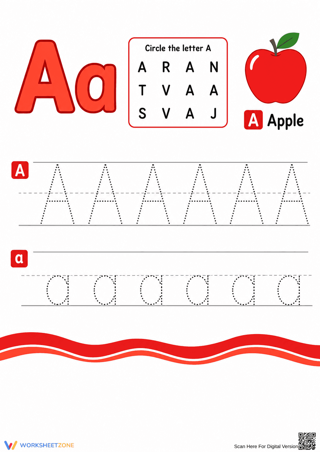Letter A Beginning Sound Worksheet | Essential Grade K-1 - Page 1