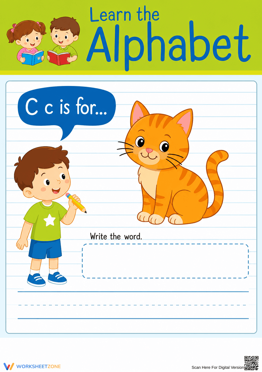 Letter C Beginning Sound Worksheet | Grade K-2 Essential - Page 1