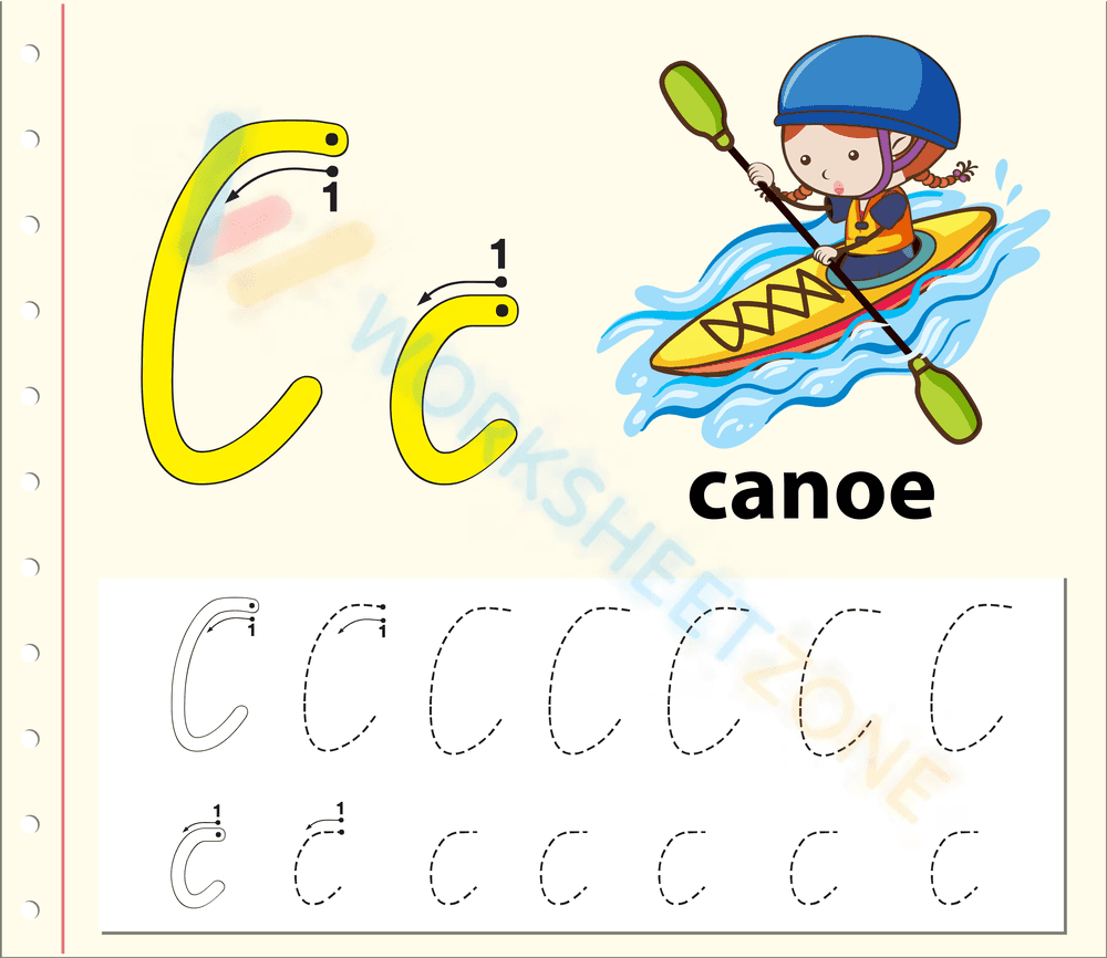 letter c beginning sound worksheets 24 - Page 1