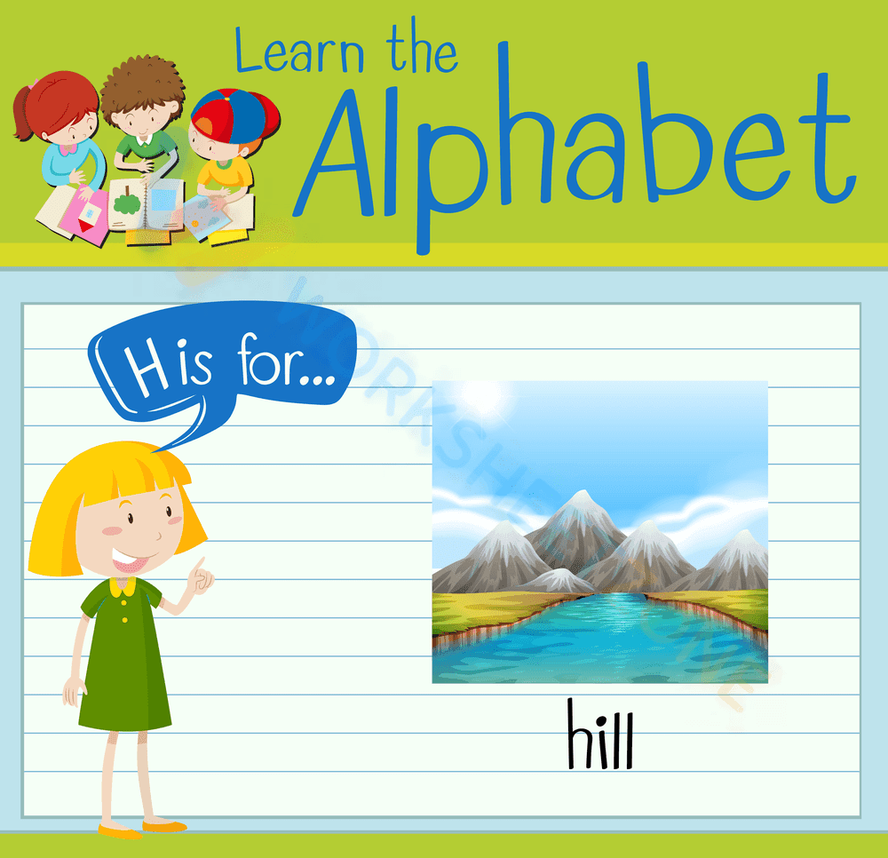 letter h beginning sound worksheets 12 - Page 1