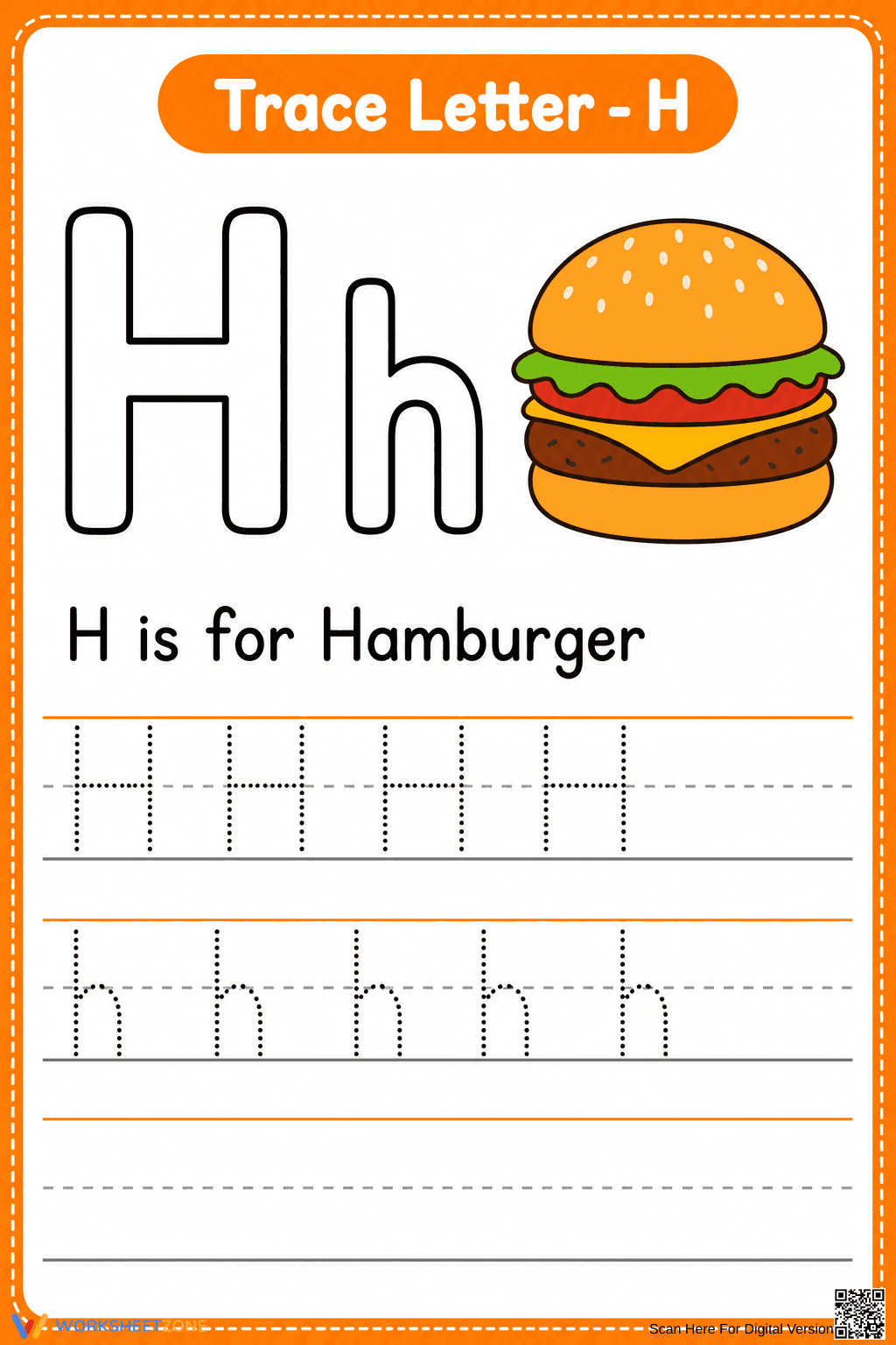 Letter H Beginning Sound Worksheet | Essential Grade K-2 - Page 1