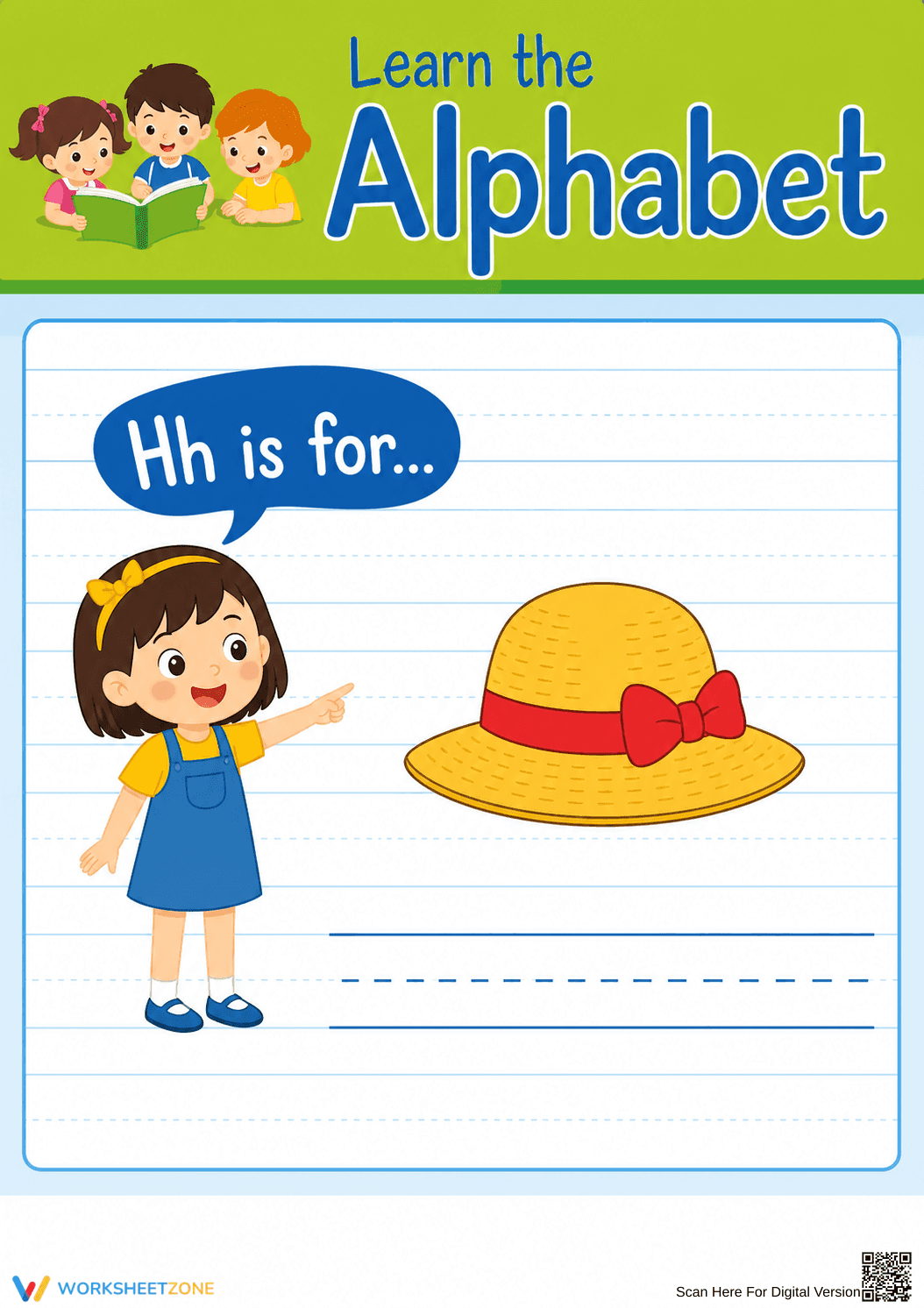 Letter H Beginning Sound Worksheet | Essential Grade K-2 - Page 1