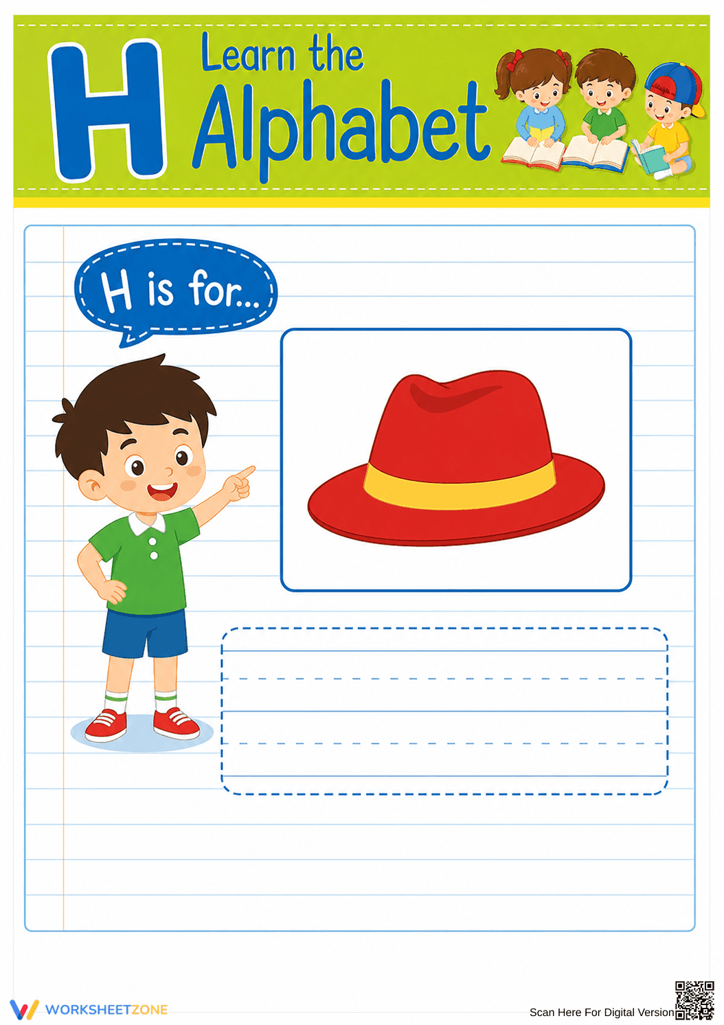 Letter H Beginning Sound Worksheet | Grade K-2 Essential - Page 1