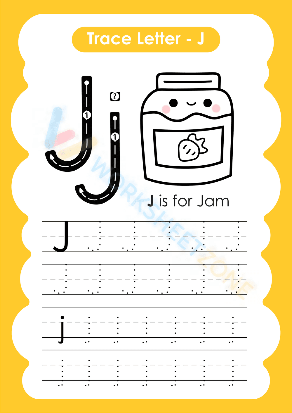 letter j beginning sound worksheets 47 - Page 1