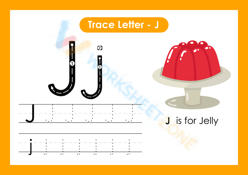 letter j beginning sound worksheets 8 - Page 1