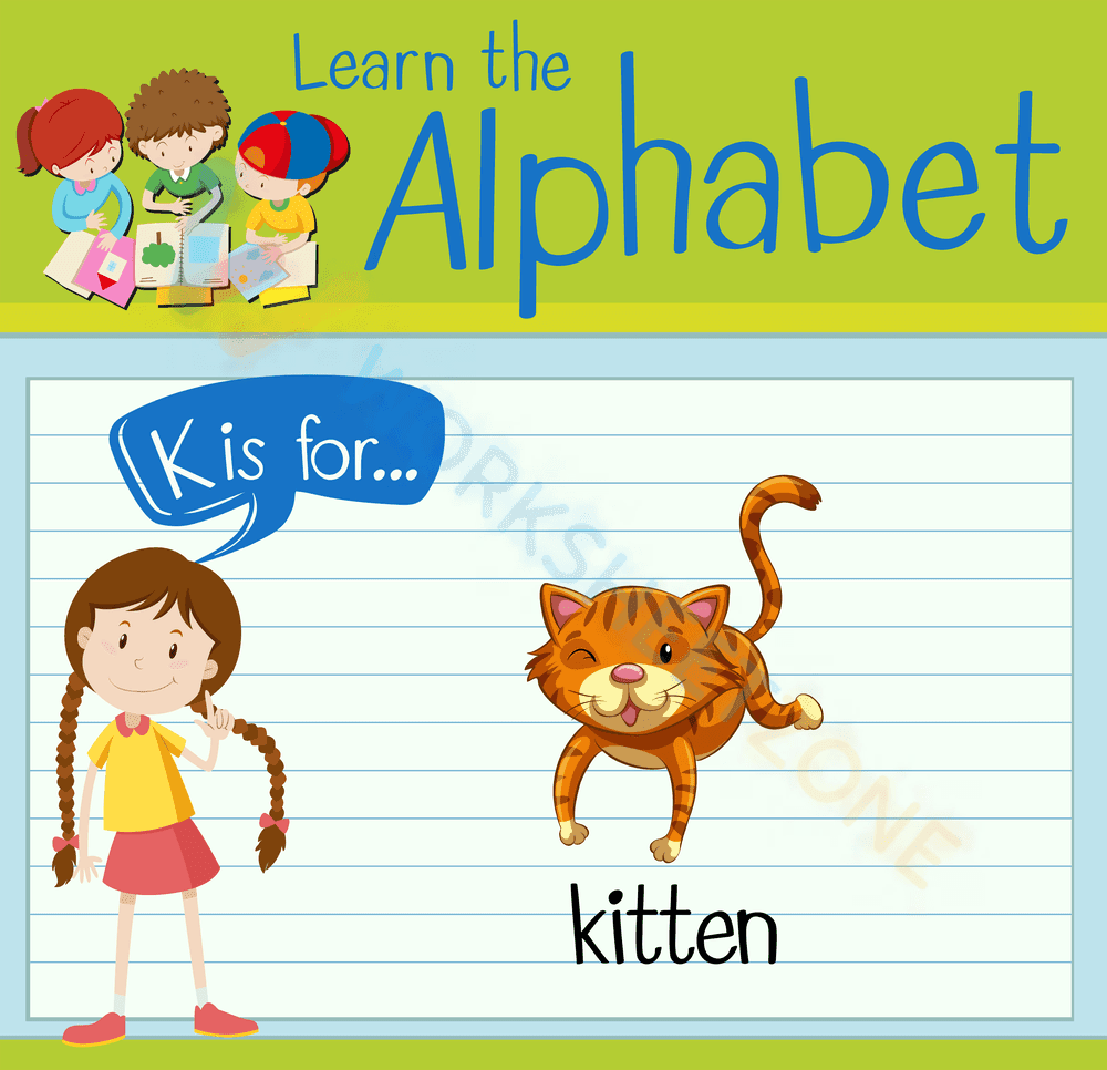 letter k beginning sound worksheets 5 - Page 1