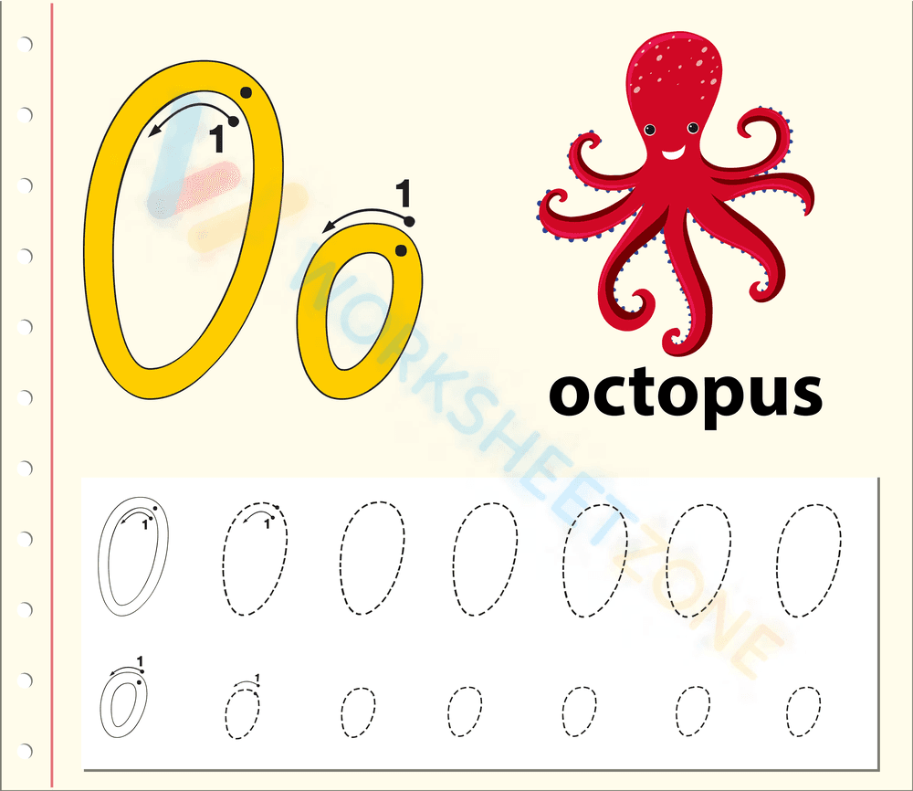 letter o beginning sound worksheets 2 - Page 1