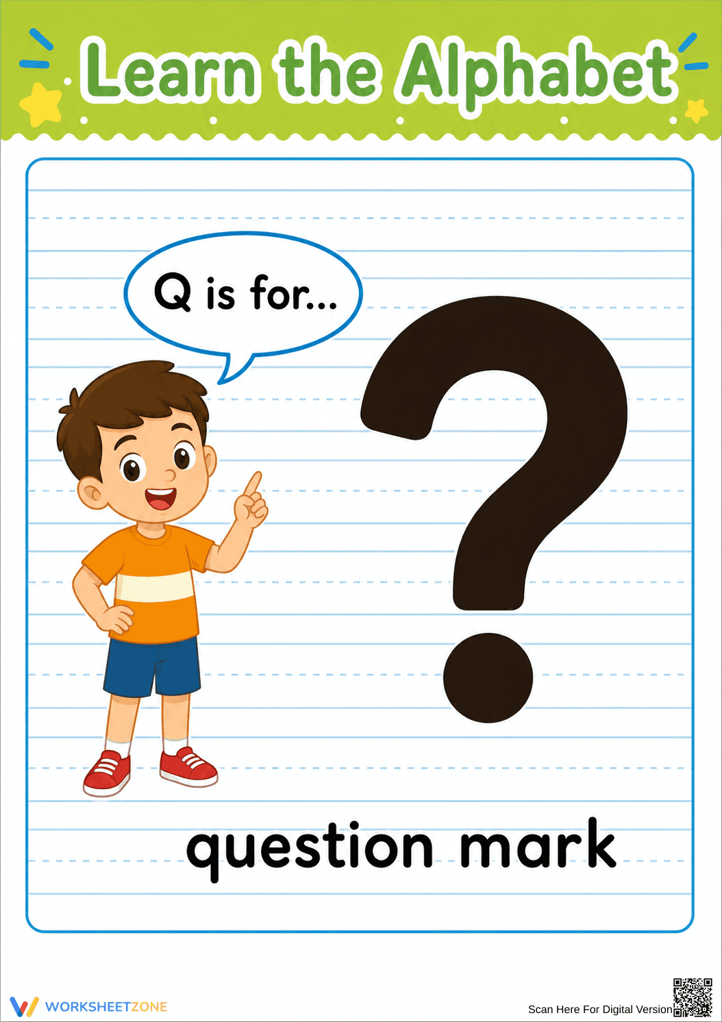 Grade K-2 Letter Q Sound — Printable No-Prep Worksheet - Page 1