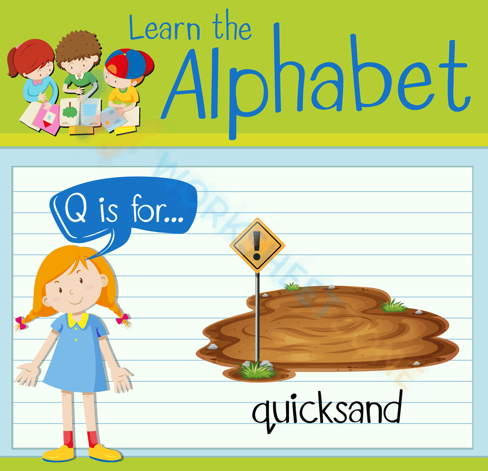 letter q beginning sound worksheets 6 - Page 1