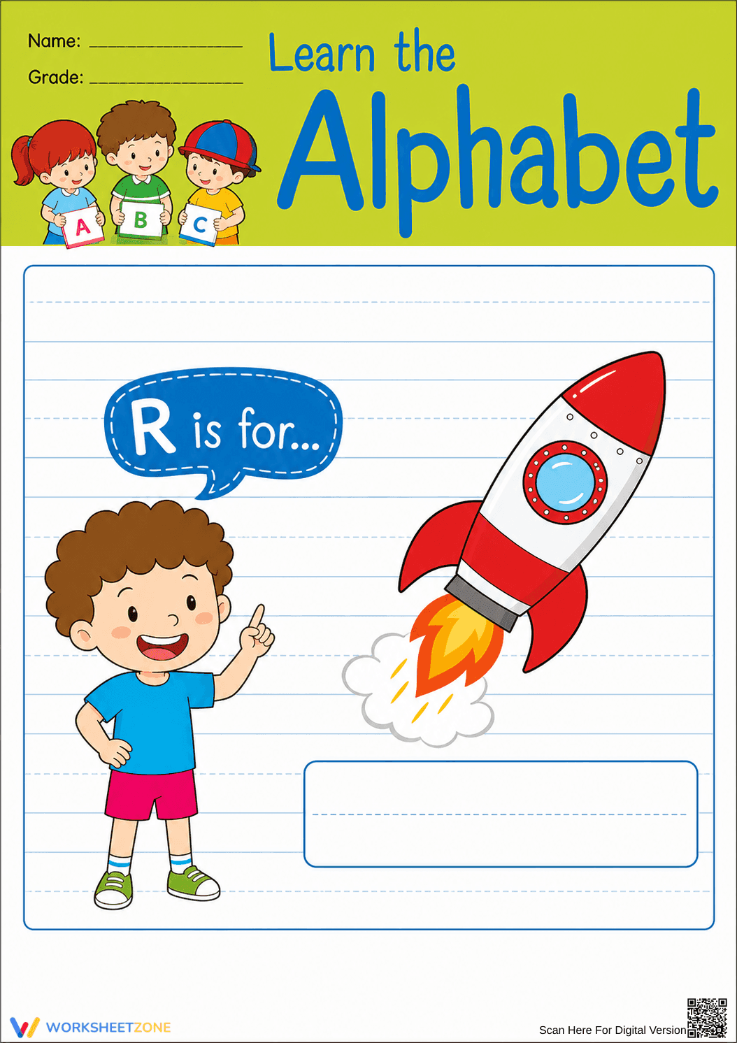 Letter R Beginning Sound Worksheet | Grade K Essential - Page 1