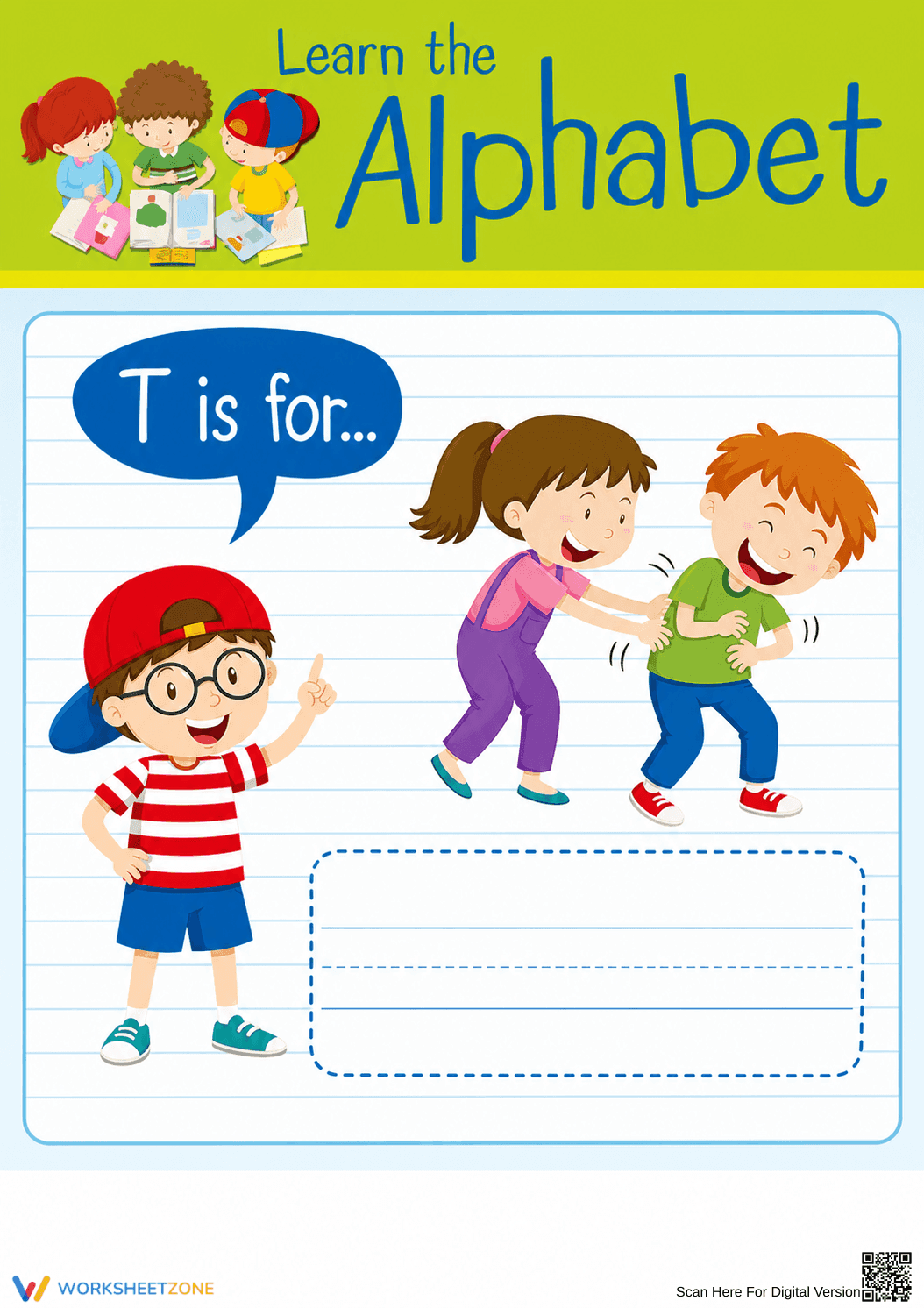 Letter T Beginning Sound Worksheet | Essential Phonics - Page 1