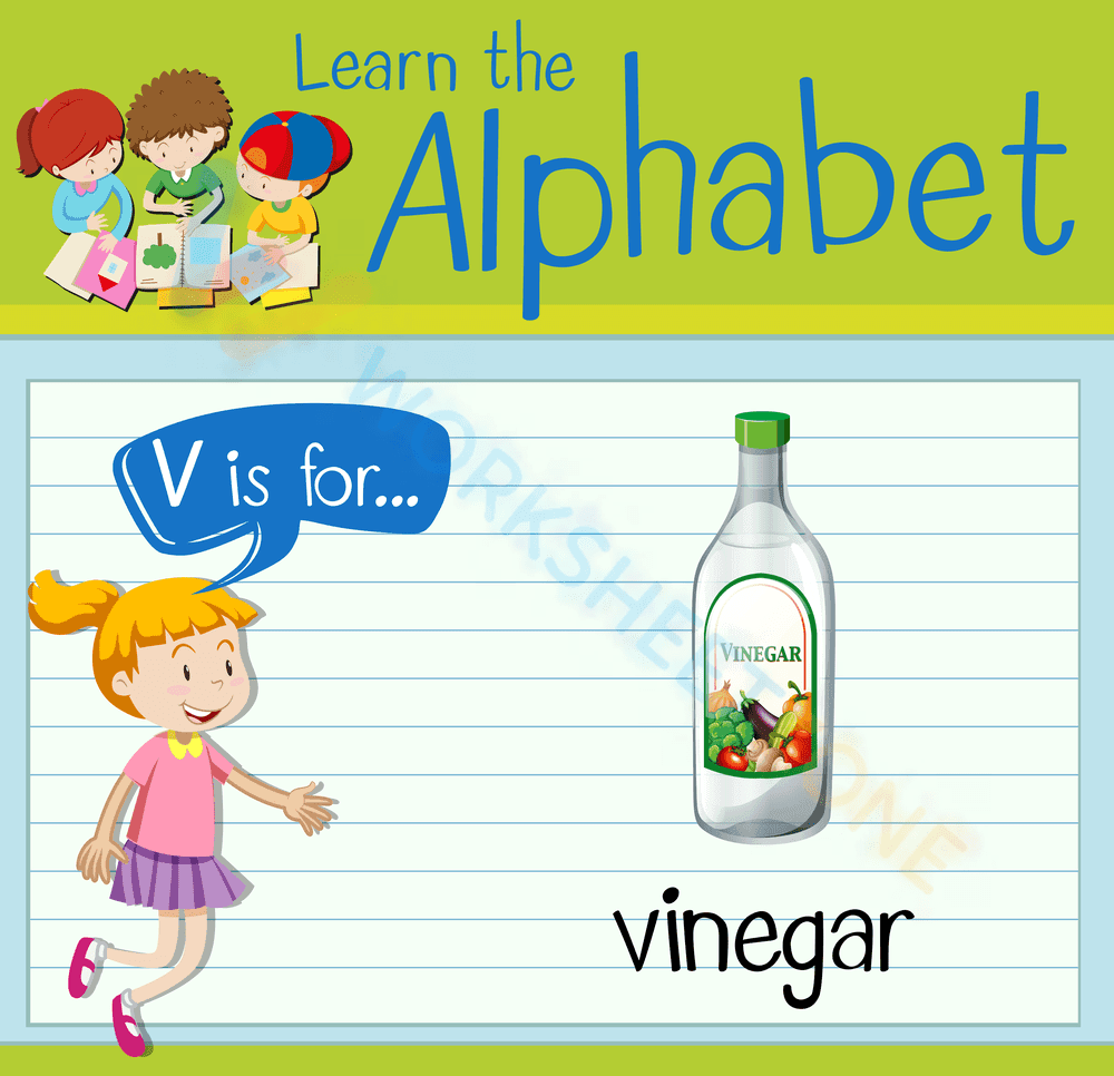 letter v beginning sound worksheets 1 - Page 1