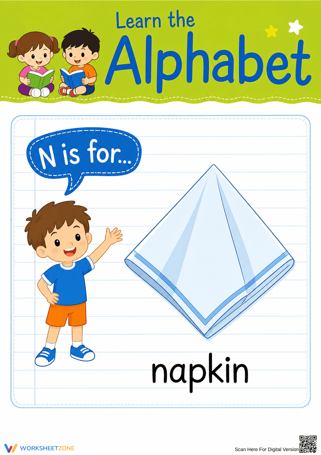 Letter N Beginning Sound Worksheet | Grade K Essential - Page 1