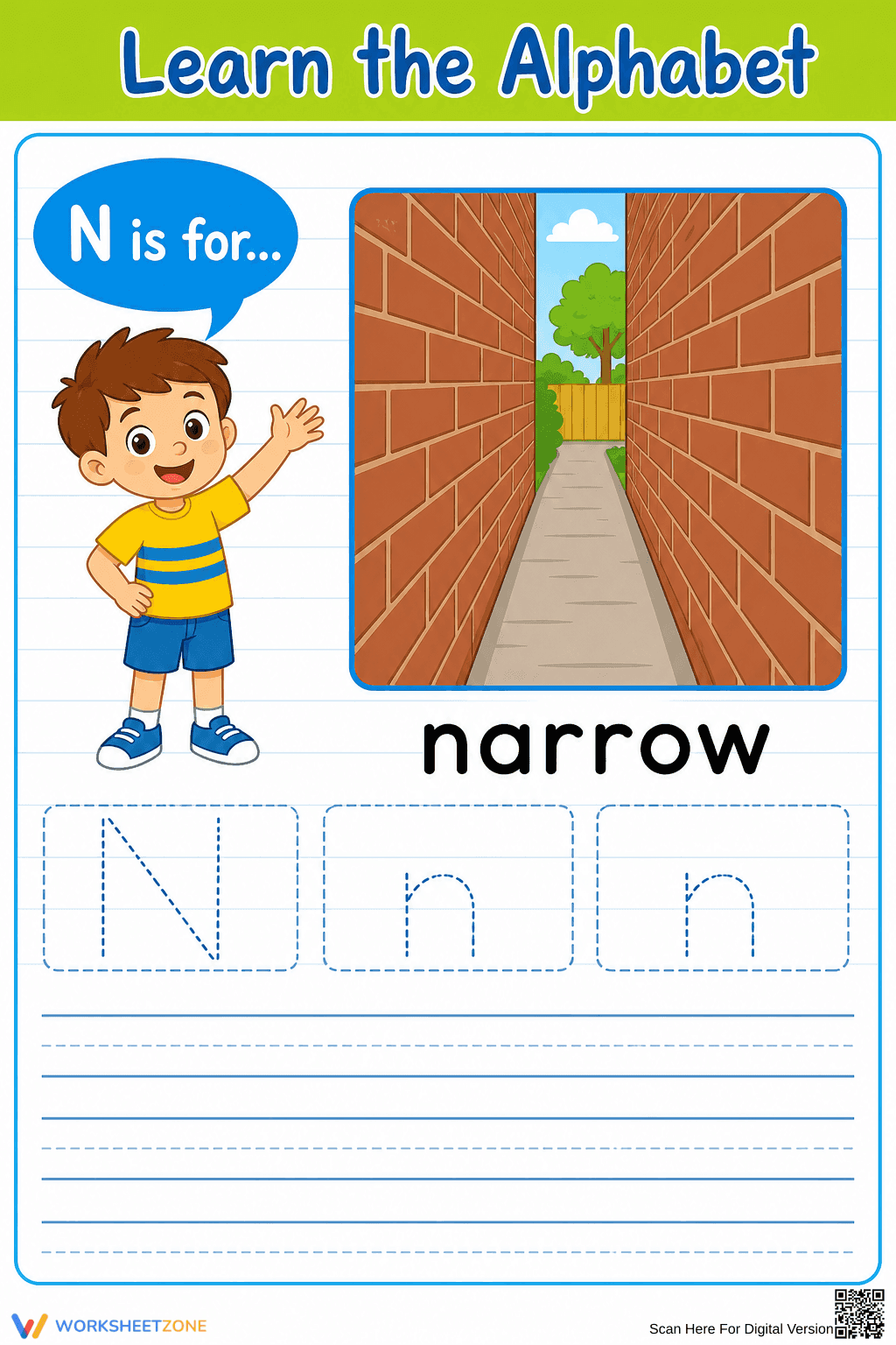Letter N Beginning Sound Worksheet | Essential Grade K-2 - Page 1